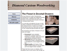 Tablet Screenshot of diamondcustomwoodworking.com